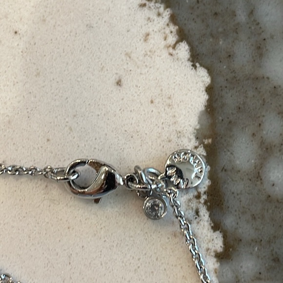 Ann Taylor Double Crystal Station Necklace - Picture 3 of 3